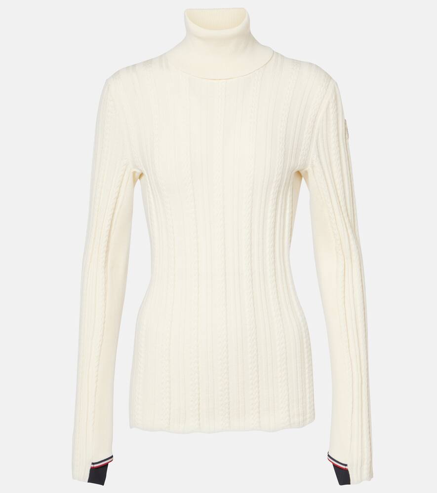 Moncler Grenoble Cable-knit wool-blend sweater