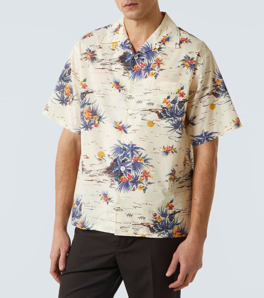 Prada Men's Cotton Shirt In Multicoloured