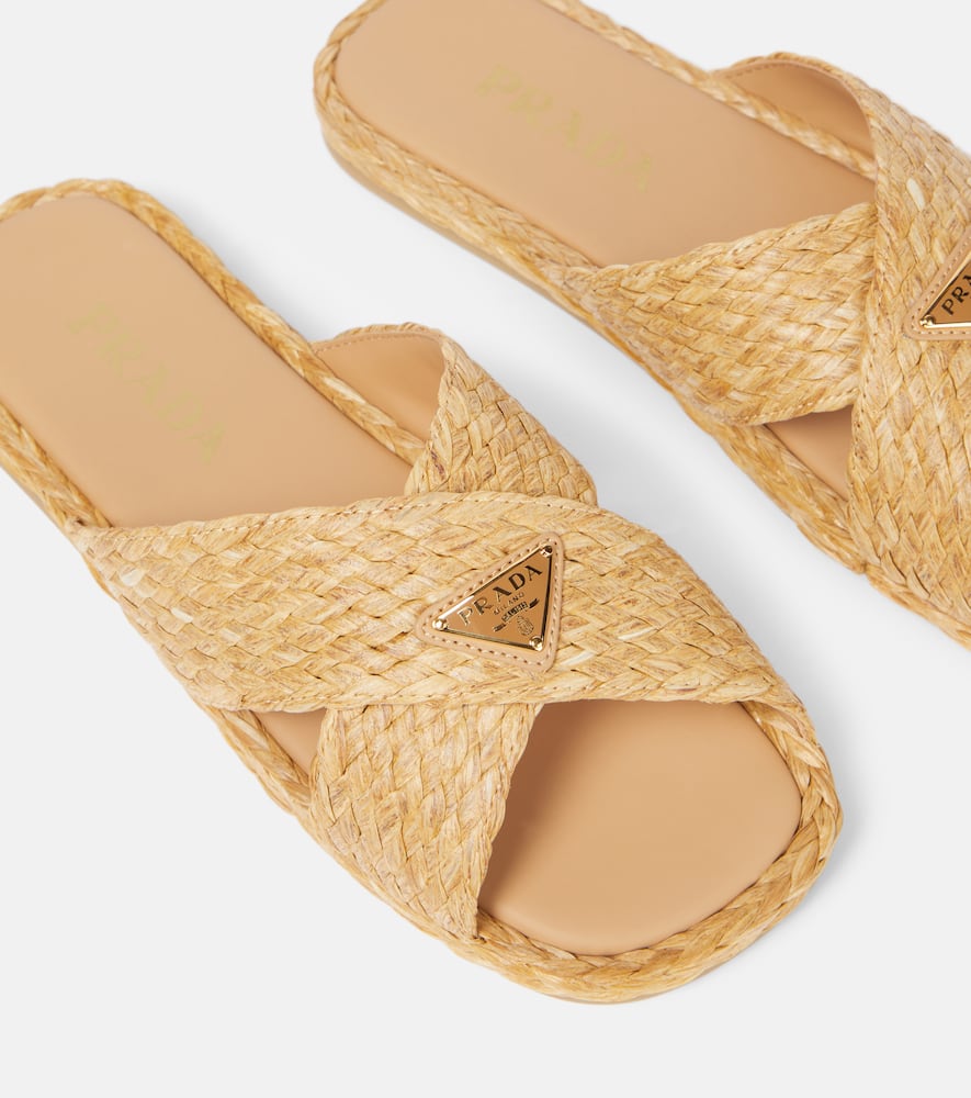 PRADA RAFFIA SLIDES
