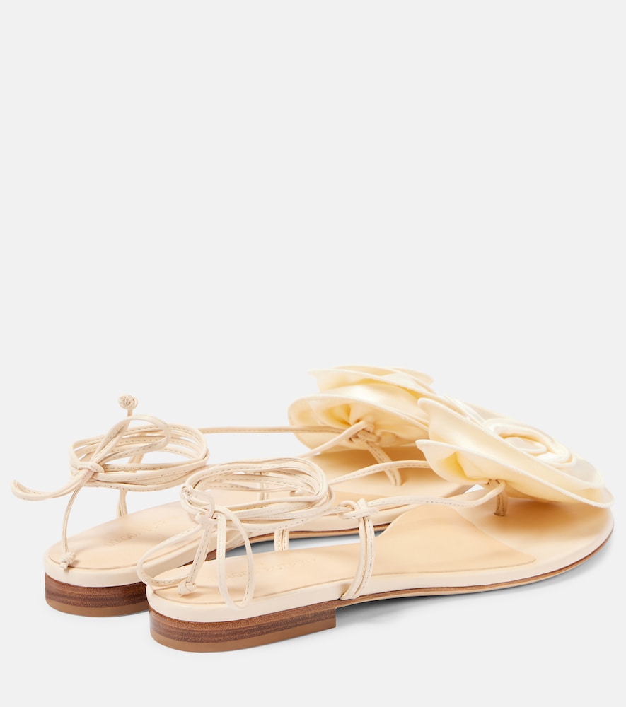  Magda Butrym Magda Butrym Floral Leather Sandals 