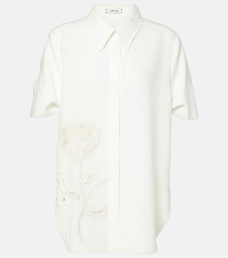 Embroidered Beauty linen shirt