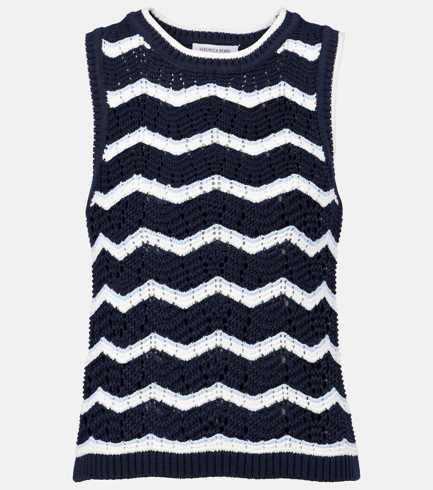 Jerrel cropped cotton-blend sweater vest