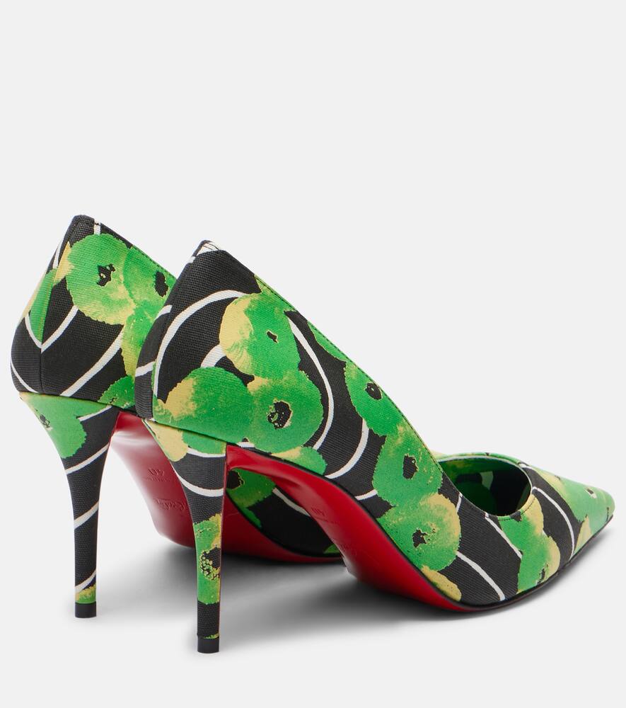 Christian Louboutin Miss Z 80 Printed Satin Pumps