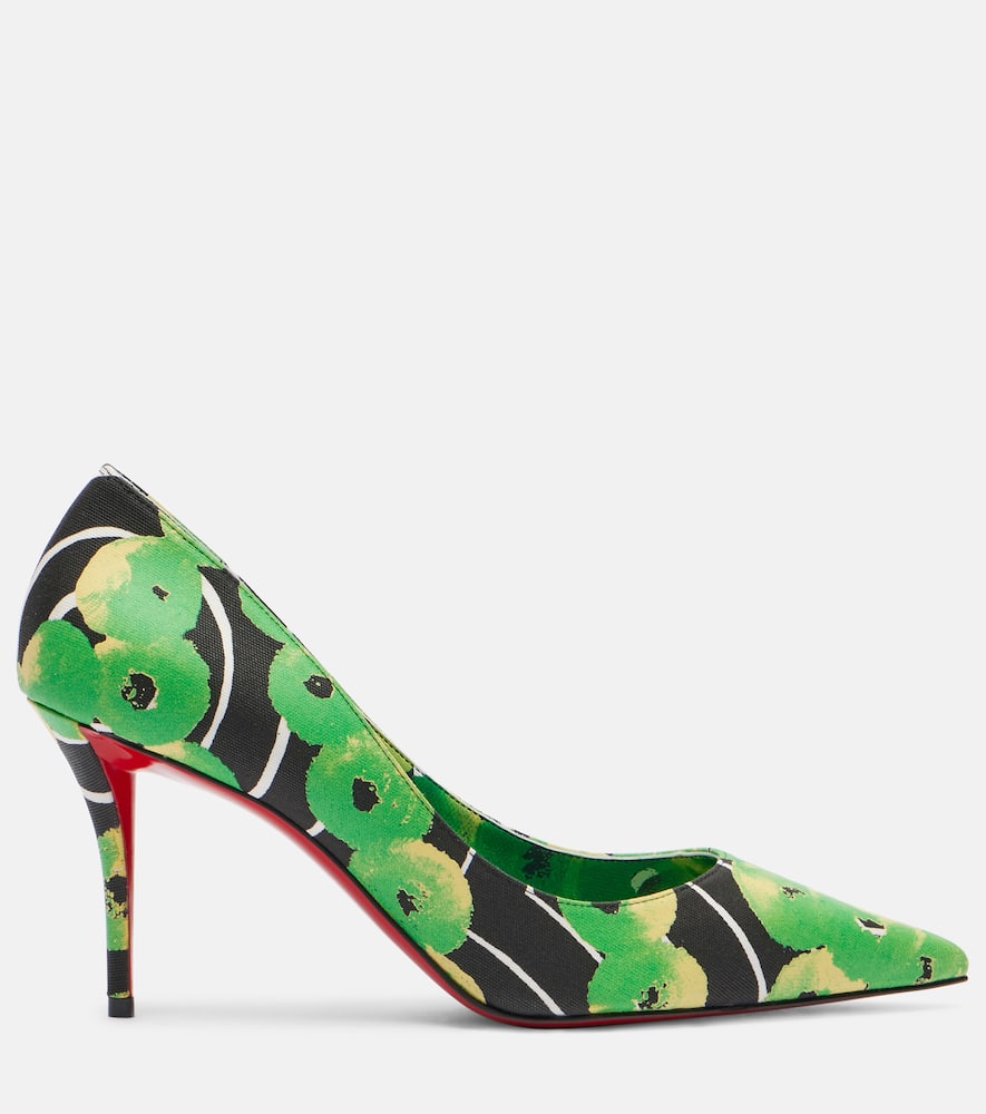 Christian Louboutin Miss Z 80 Printed Satin Pumps