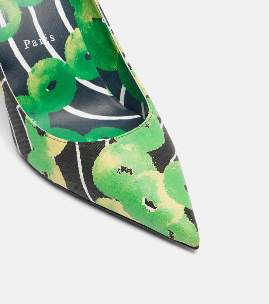 Christian Louboutin Miss Z 80 Printed Satin Pumps