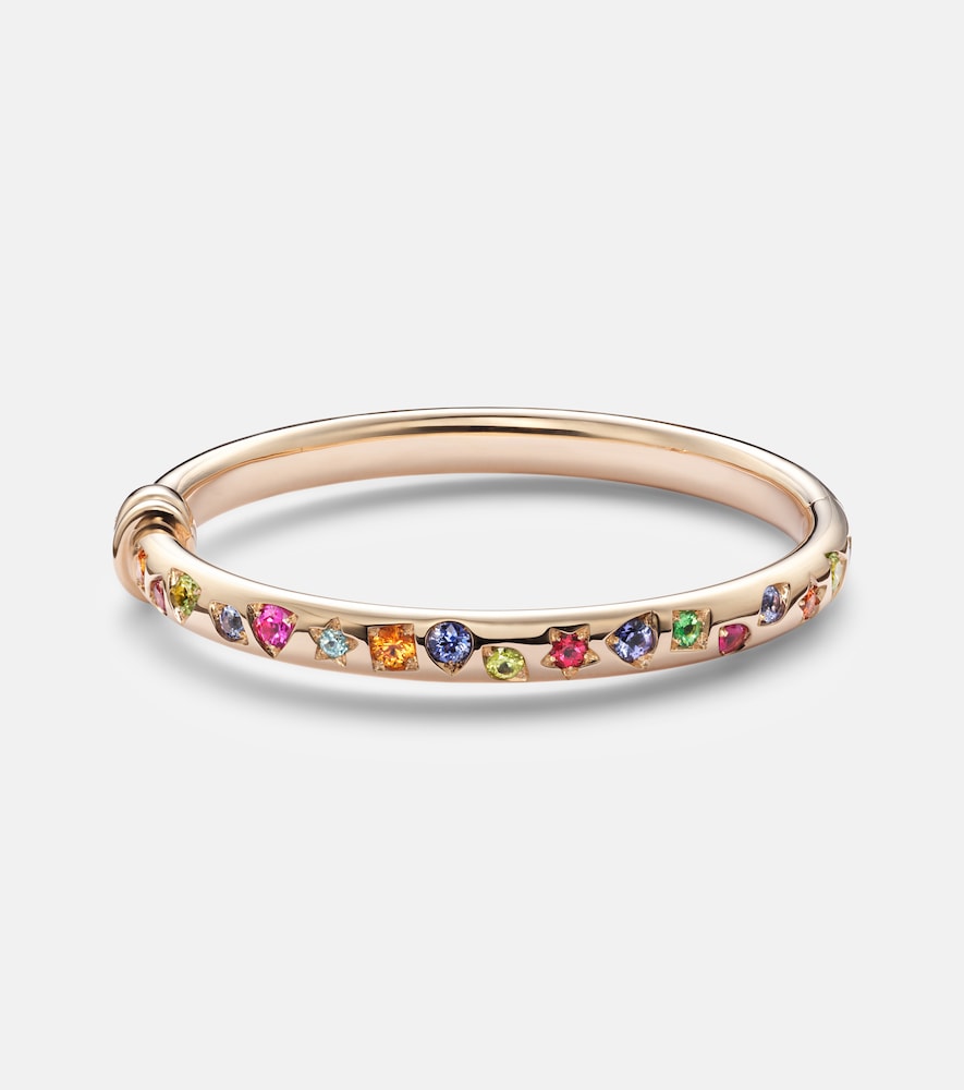 Pomellato Iconica 18kt rose gold bangle with gemstones