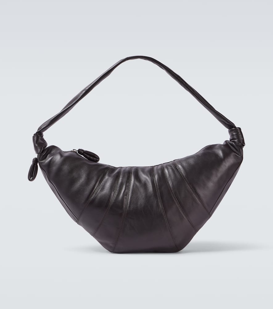 Croissant Large leather shoulder bag