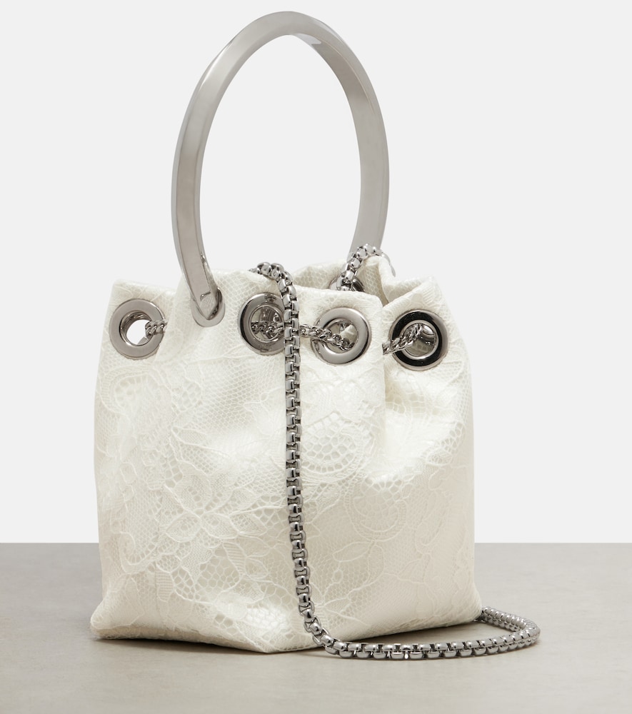  Jimmy Choo Jimmy Choo Bucket Bag Bon Bon Micro Aus Spitze 