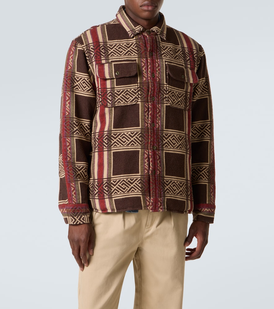  Rrl Rrl Cotton Jacquard Overshirt 