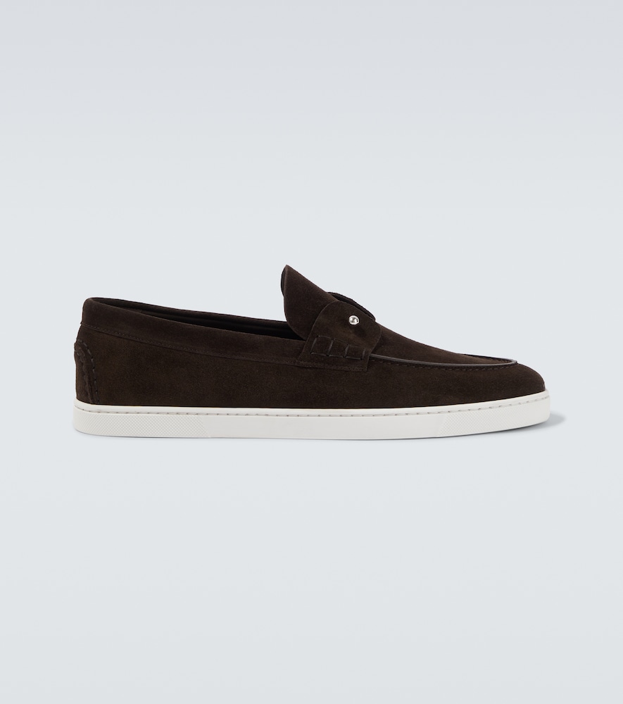 Christian Louboutin Chambeliboat suede slip-on shoes