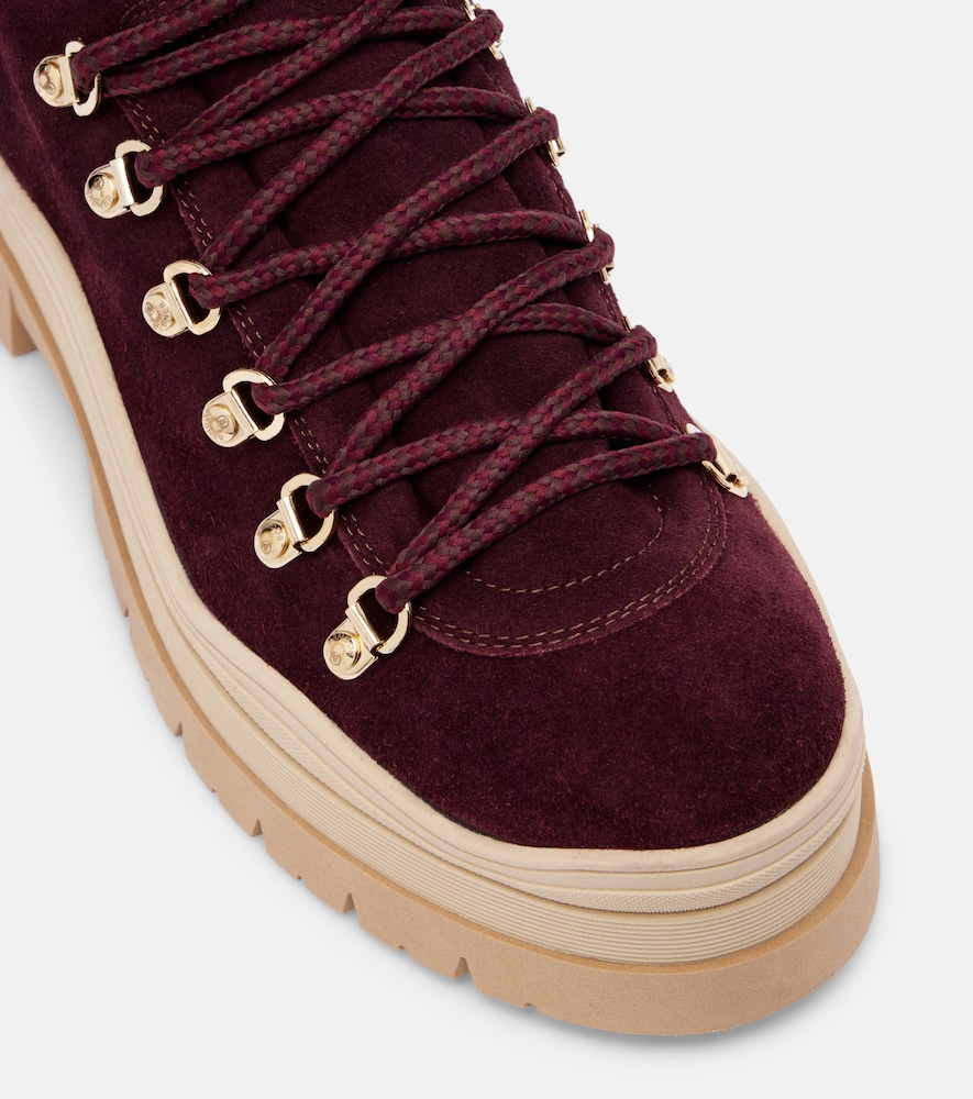  Bogner Bogner Arosa Shearling-lined Suede Lace-up Boots 