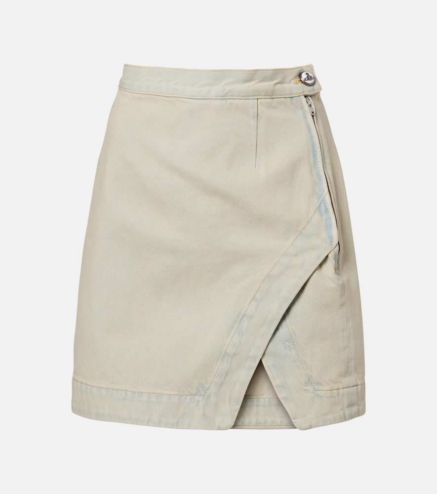 Vivienne Westwood Women's Blue Rita Faded Denim Miniskirt UK Size 12 - Mytheresa