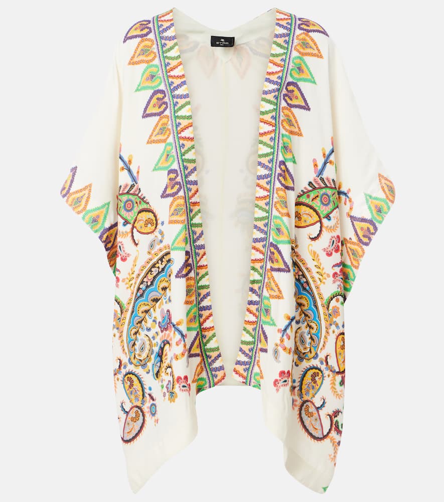 Etro Printed Beach Cover-up In White