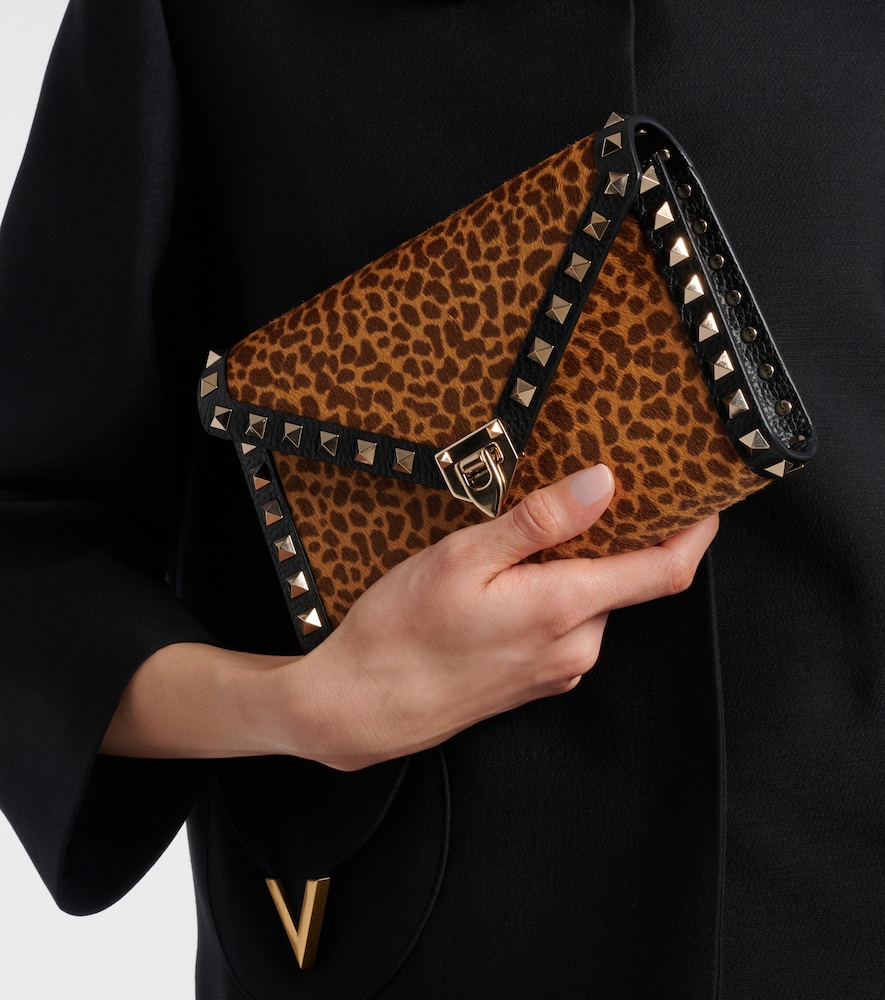Valentino Garavani Rockstud Mini calf hair crossbody bag