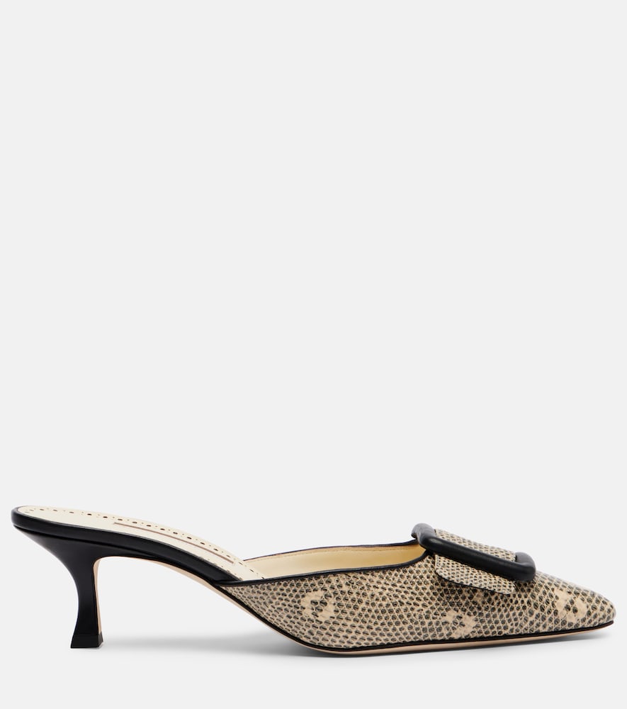 Manolo Blahnik Manolo Blahnik Mules Maysale 50 Aus Leder 