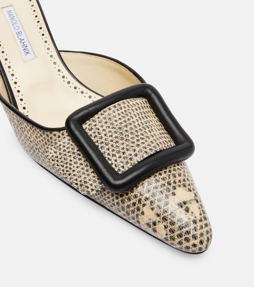  Manolo Blahnik Manolo Blahnik Mules Maysale 50 Aus Leder 