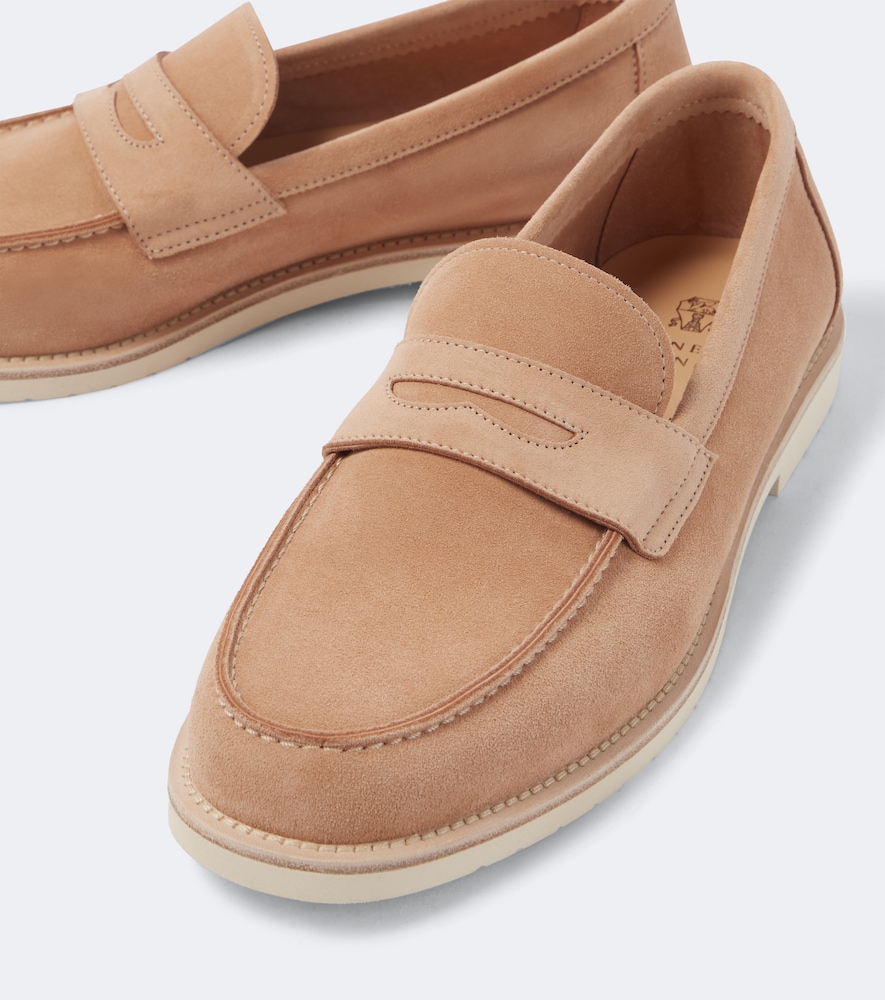  Brunello Cucinelli Brunello Cucinelli Loafers Aus Veloursleder 