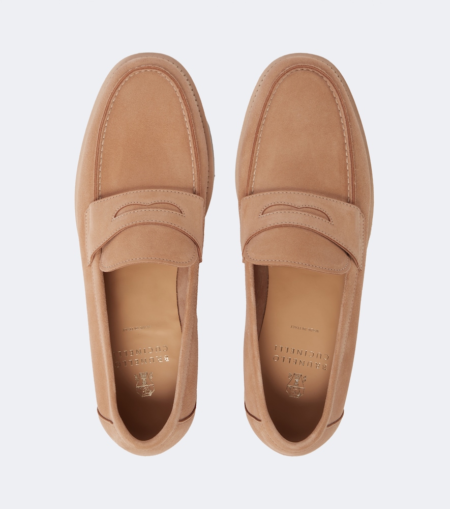  Brunello Cucinelli Brunello Cucinelli Loafers Aus Veloursleder 