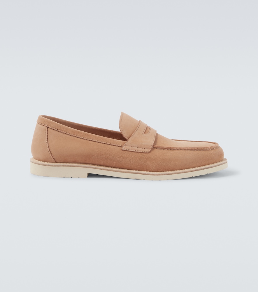 Suede Penny Loafers