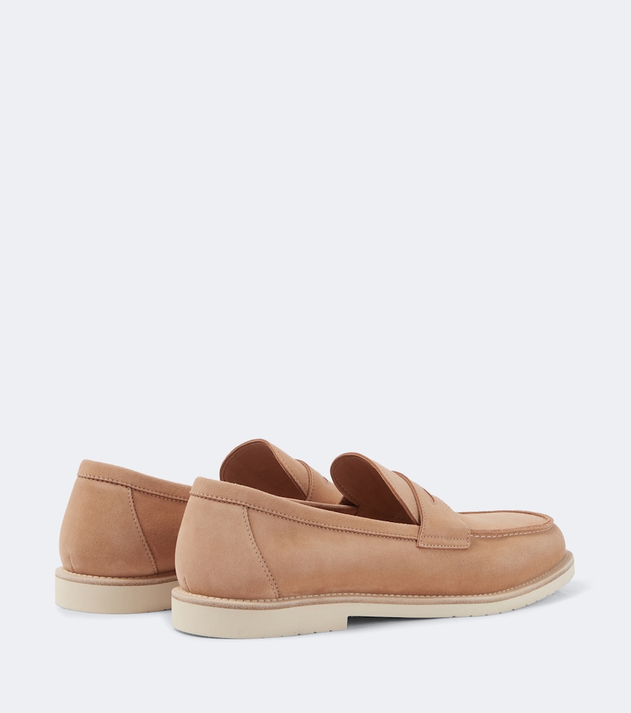 Suede Penny Loafers