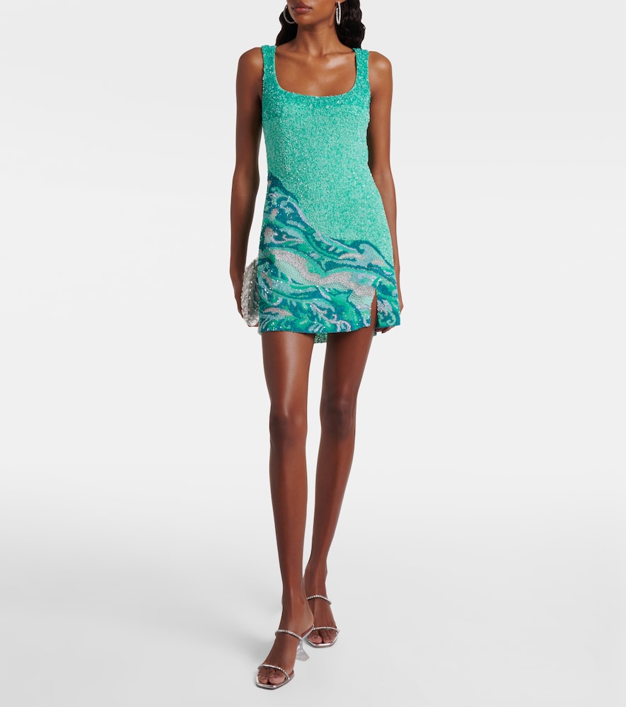  La Fuori Lã  Fuori Sea Embroidered Minidress 