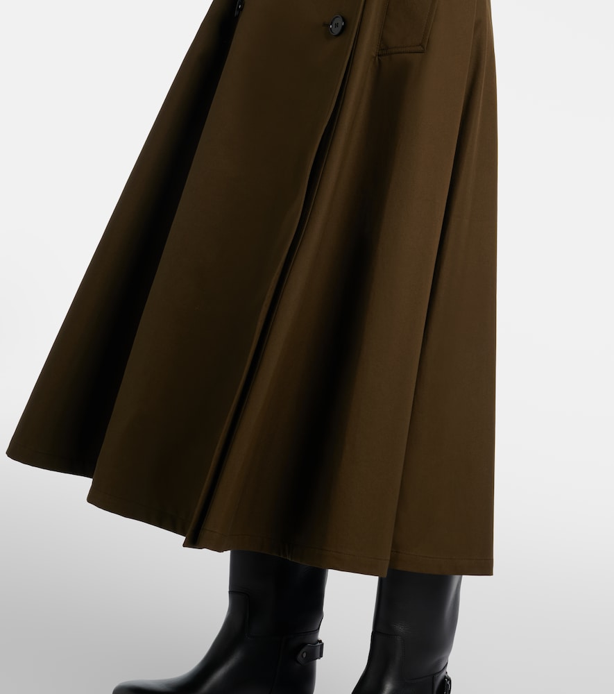  Burberry Burberry Cotton Gabardine Midi Skirt 