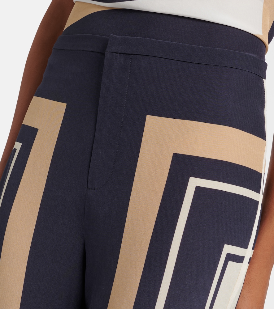  Sir Sir Pietra Printed Silk Wide-leg Pants 