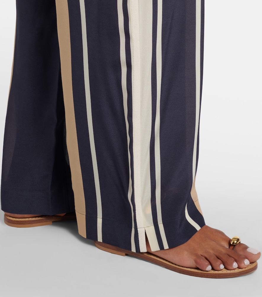  Sir Sir Pietra Printed Silk Wide-leg Pants 