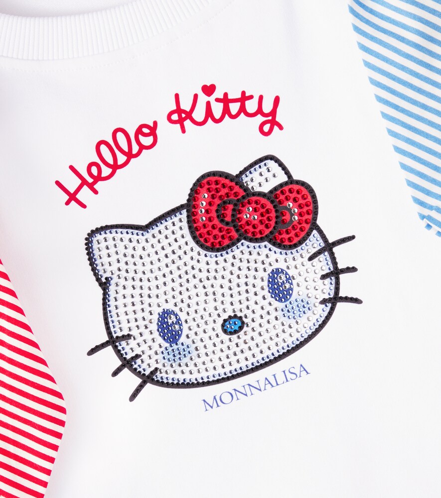  Monnalisa Monnalisa X Hello Kitty Sweatshirt Aus Einem Baumwollgemisch 
