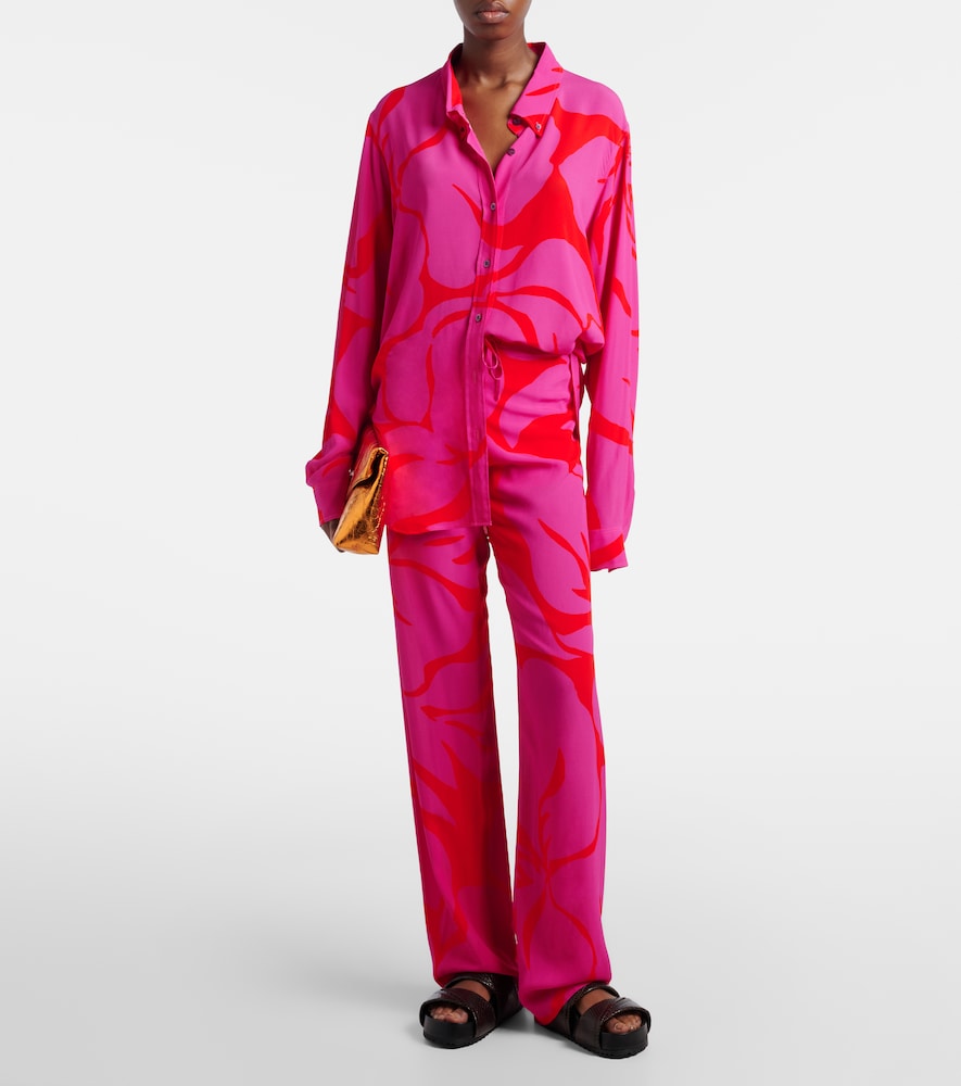 Dries Van Noten Floral straight pants