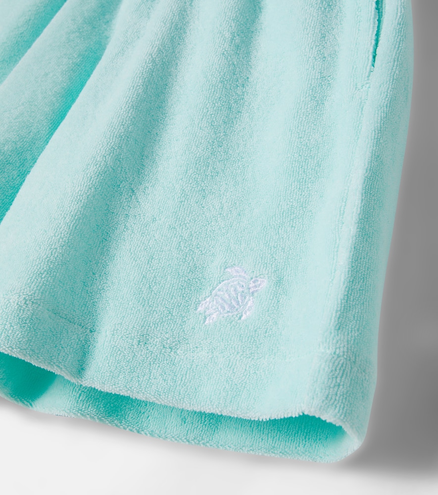  Vilebrequin Kids Vilebrequin Kids Bestickte Shorts Aus Baumwollfrottee 