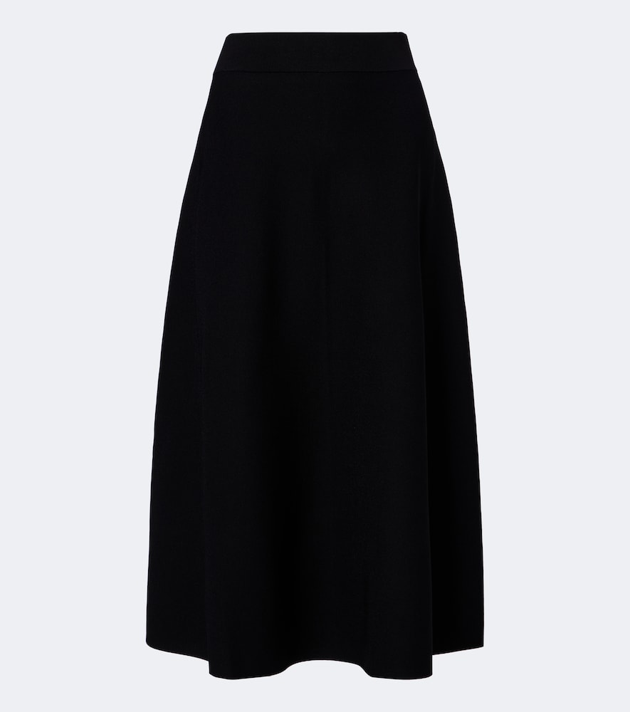 Gonna midi svasata in maglia