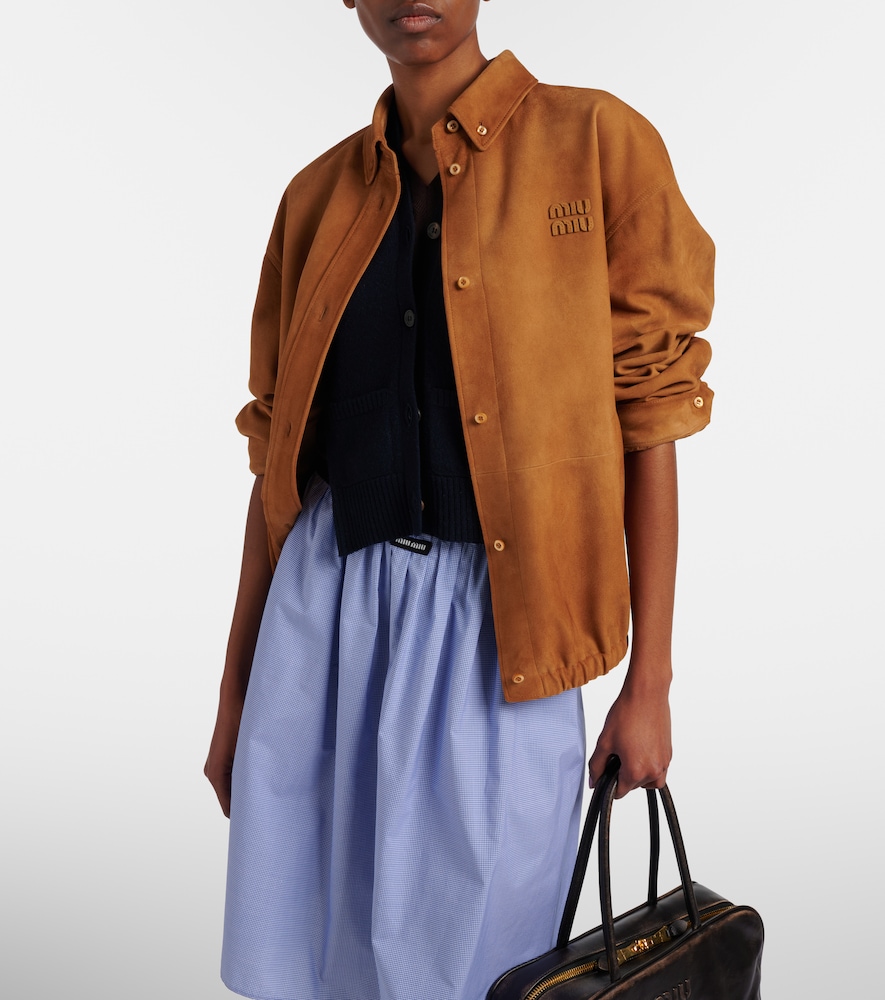 Miu Miu Suede blouson jacket