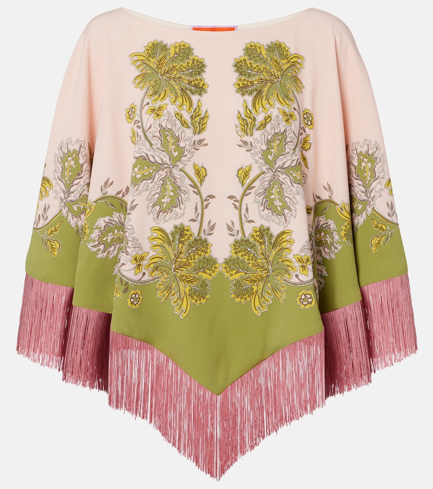 La Doublej Women's Pink Swathe Placee Reversible Satin Poncho - Mytheresa