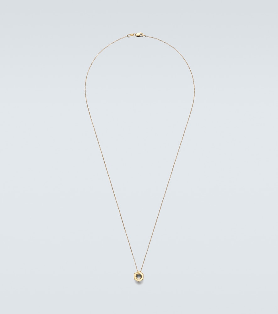 Ileana Makri Nut 18kt gold pendant necklace