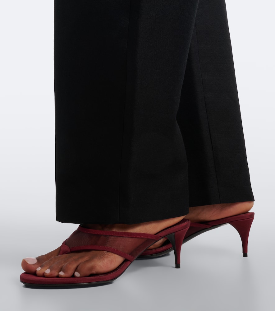 Alaïa Mesh Thong Sandals