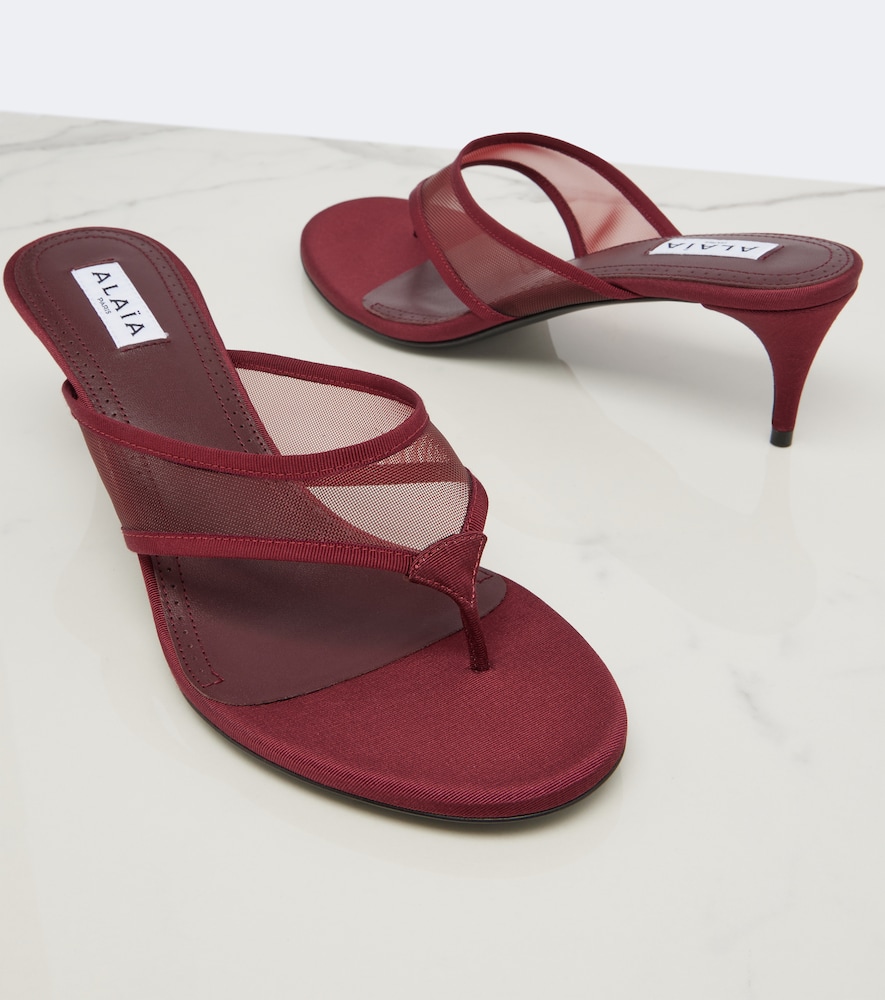 Alaïa Mesh Thong Sandals