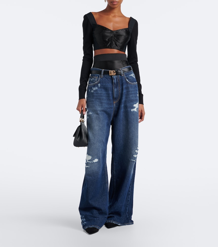 Dolce&Gabbana Distressed Wide- Leg