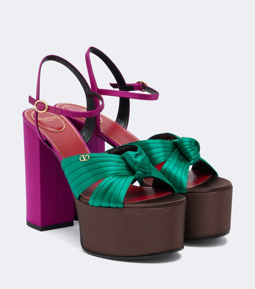 Plateausandalen Crasher aus Satin