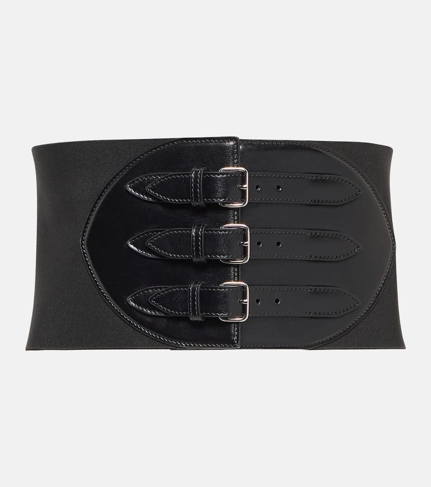Alaïa Buckled leather corset belt