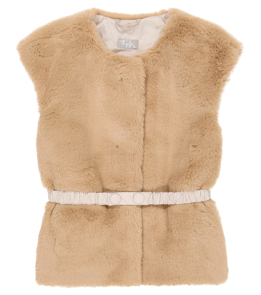 Il Gufo Faux fur vest