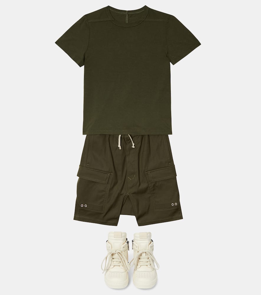 Shop Rick Owens Cotton Jersey T-shirt In Green