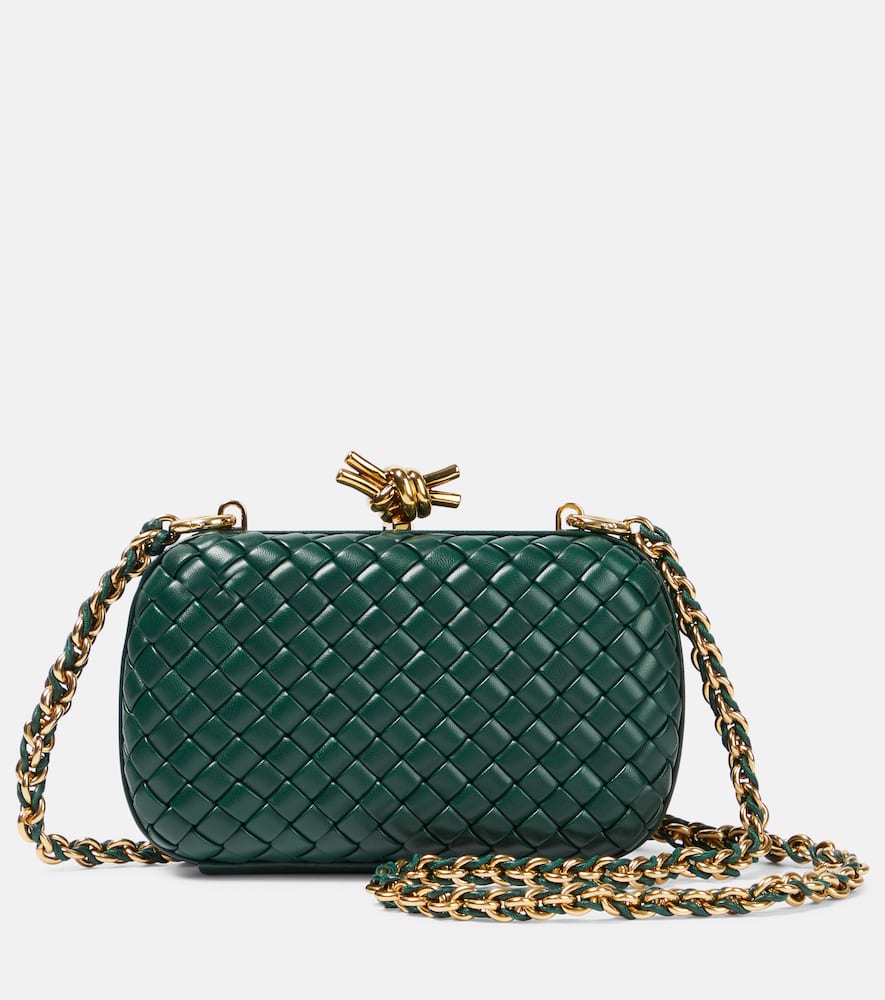 Bottega Veneta Knot Chain Intreccio leather shoulder bag