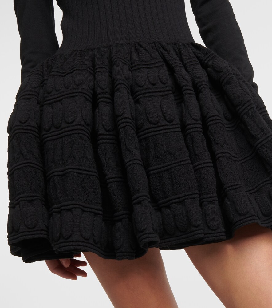  Alaia Alaã¯a Crinoline Wool-blend Minidress 