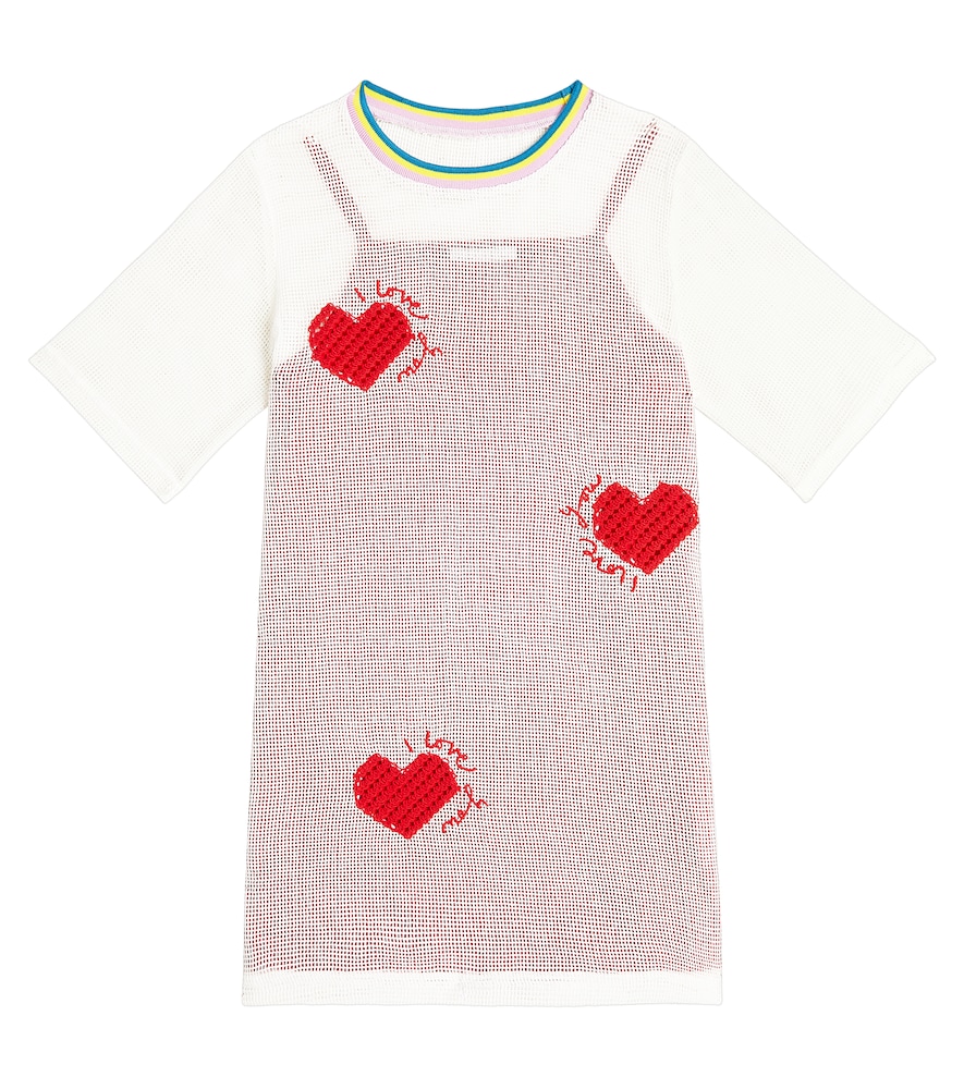 Stella Mccartney Kids Multicoloured Applique Cotton Dress Y Size 12 - Mytheresa