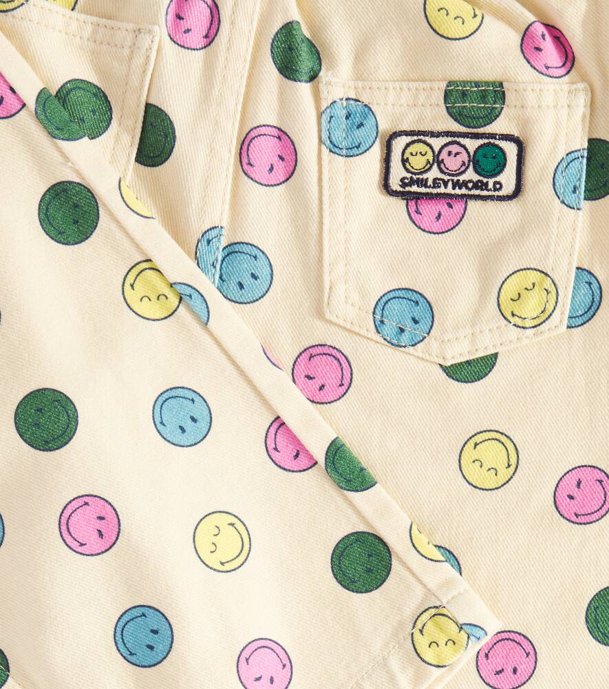 The New Society Happy Place Printed Cotton Pants In Multicoloured