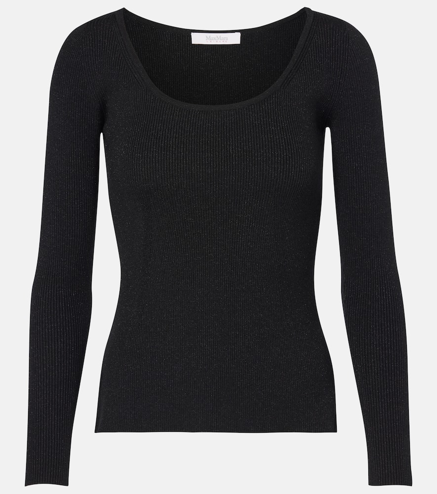 Max Mara Leisure Ondina lamé top