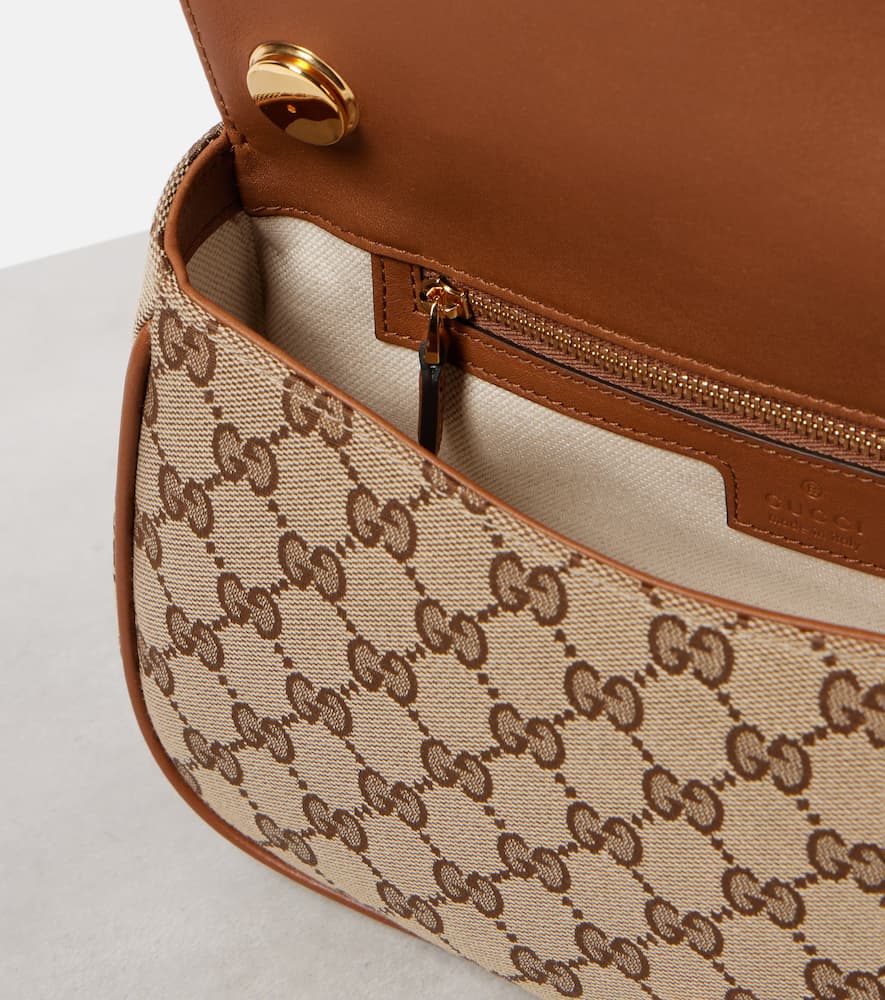 Gucci Blondie Gg Canvas Small Tote Bag In Brown