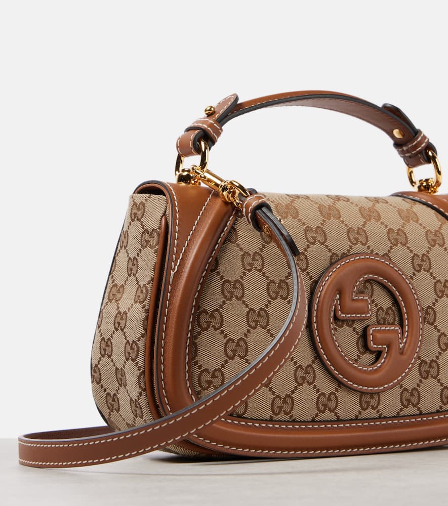 Gucci Blondie Gg Canvas Small Tote Bag In Brown