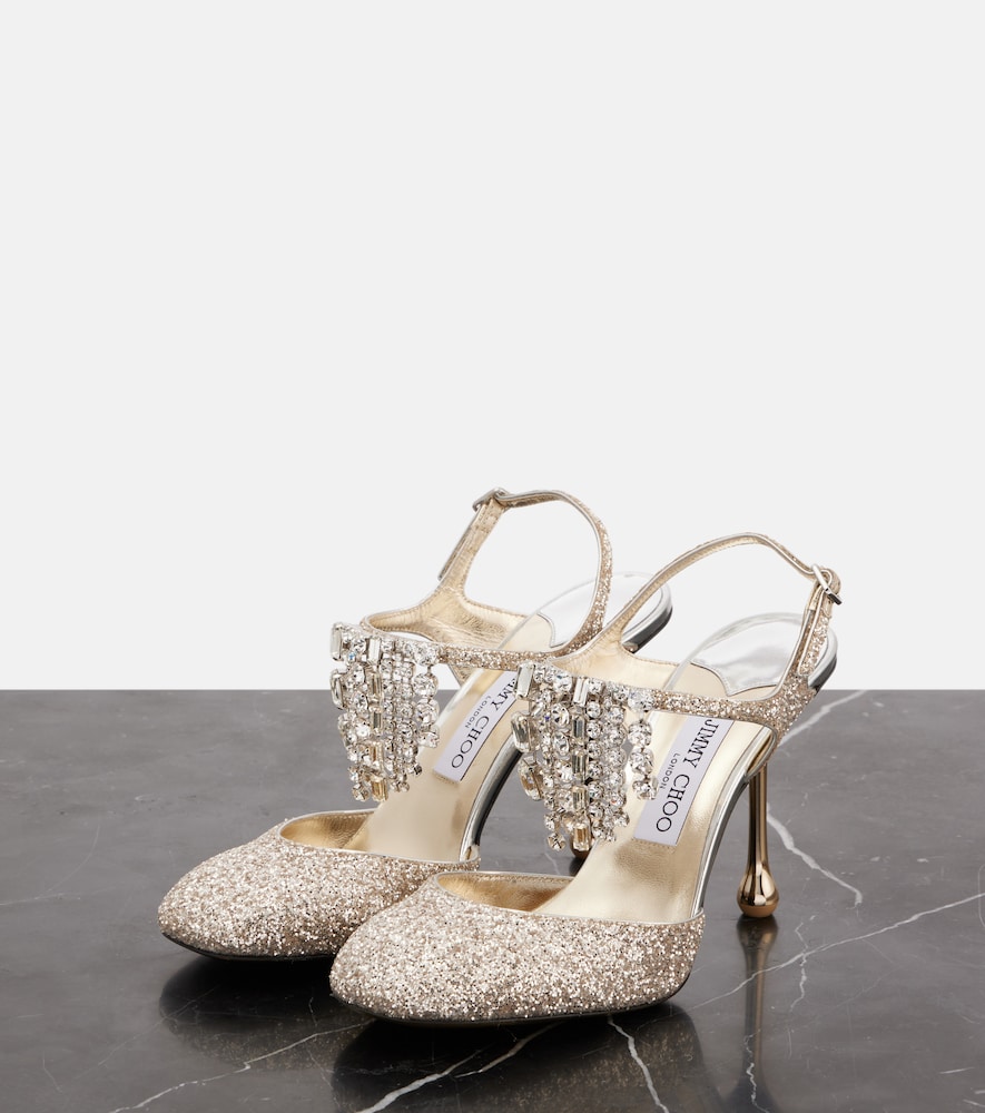  Jimmy Choo Jimmy Choo Verity 95 Glitter Pumps 